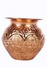 7x9x3 Inch Apple Pot Ashta lakshmi