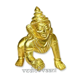 Ladoo Gopal in brass