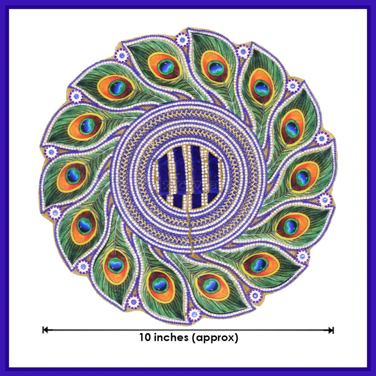 Traditional Attire Dress for Baby Krishna Bal Gopal - size 5 No (10 inches diameter)